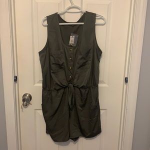 Olive green romper